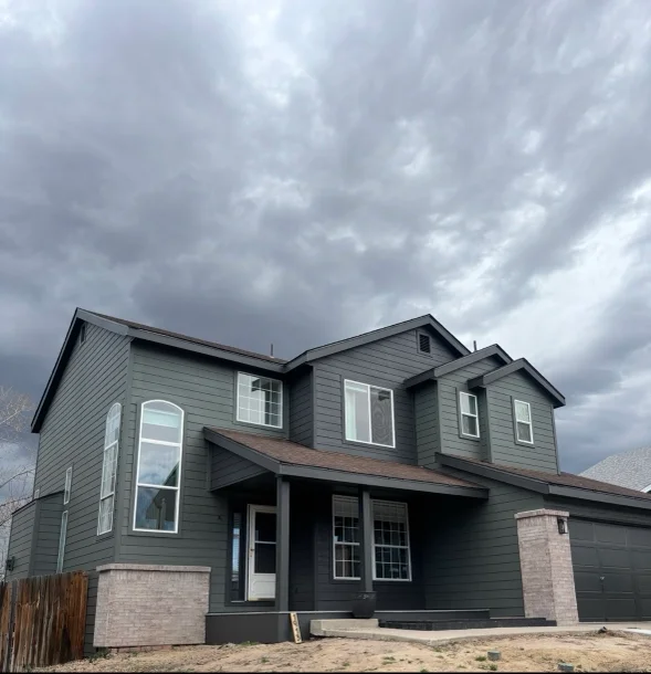 New residential siding installation on home exterior