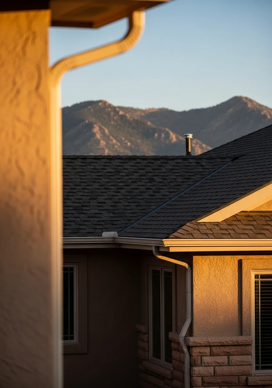 Detail of quality workmanship on a Colorado Springs home showing attention to local conditions.