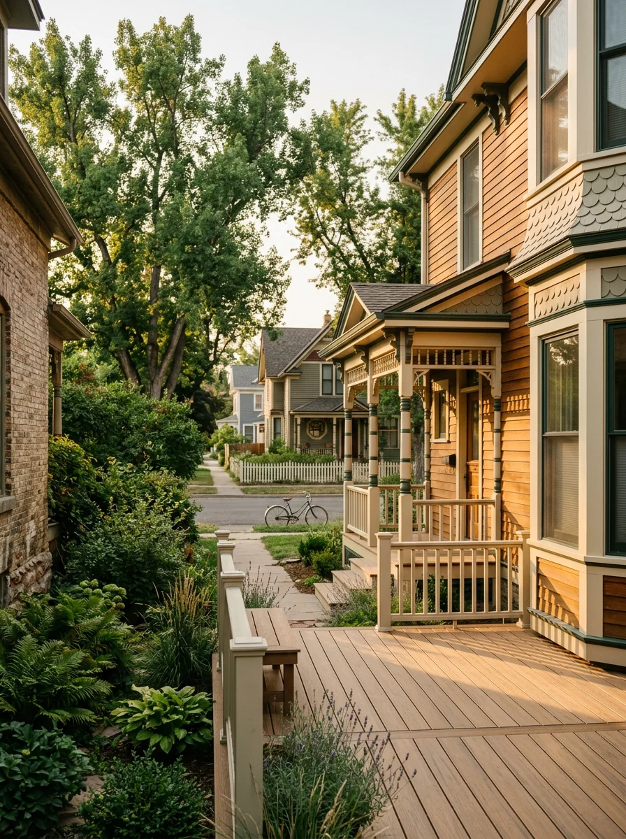 Historic Longmont home with restored wood siding and new patio installation